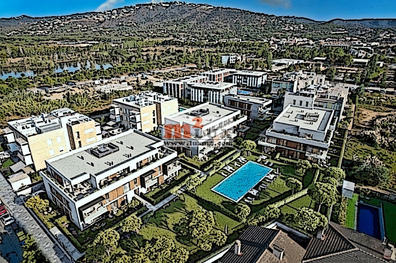 Apartamento de 3 dormitorios en un moderno complejo residencial en pleno centro de Playa de Aro, Costa Brava