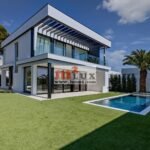 Modern new villa with sea views in Calonge, Costa Brava, Spain.